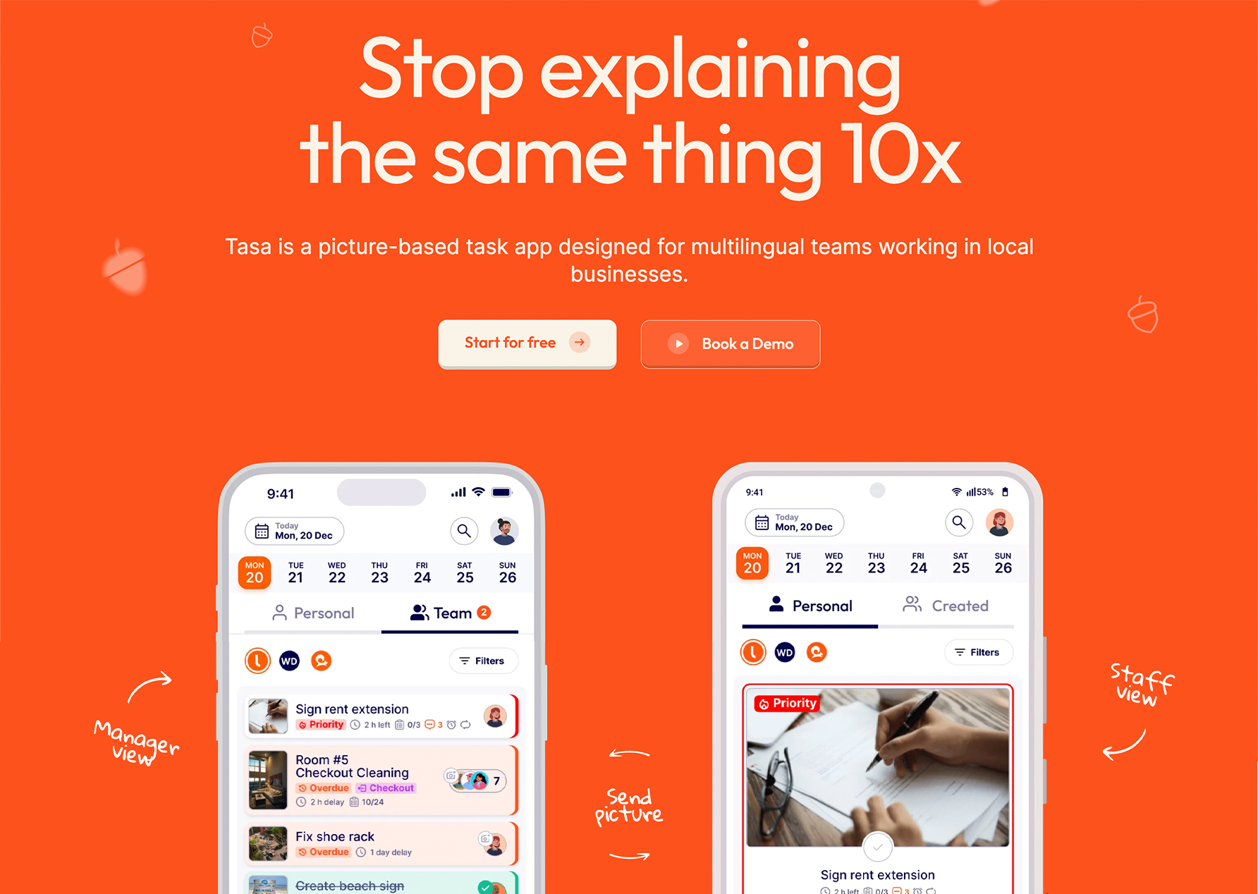 Tasa website preview