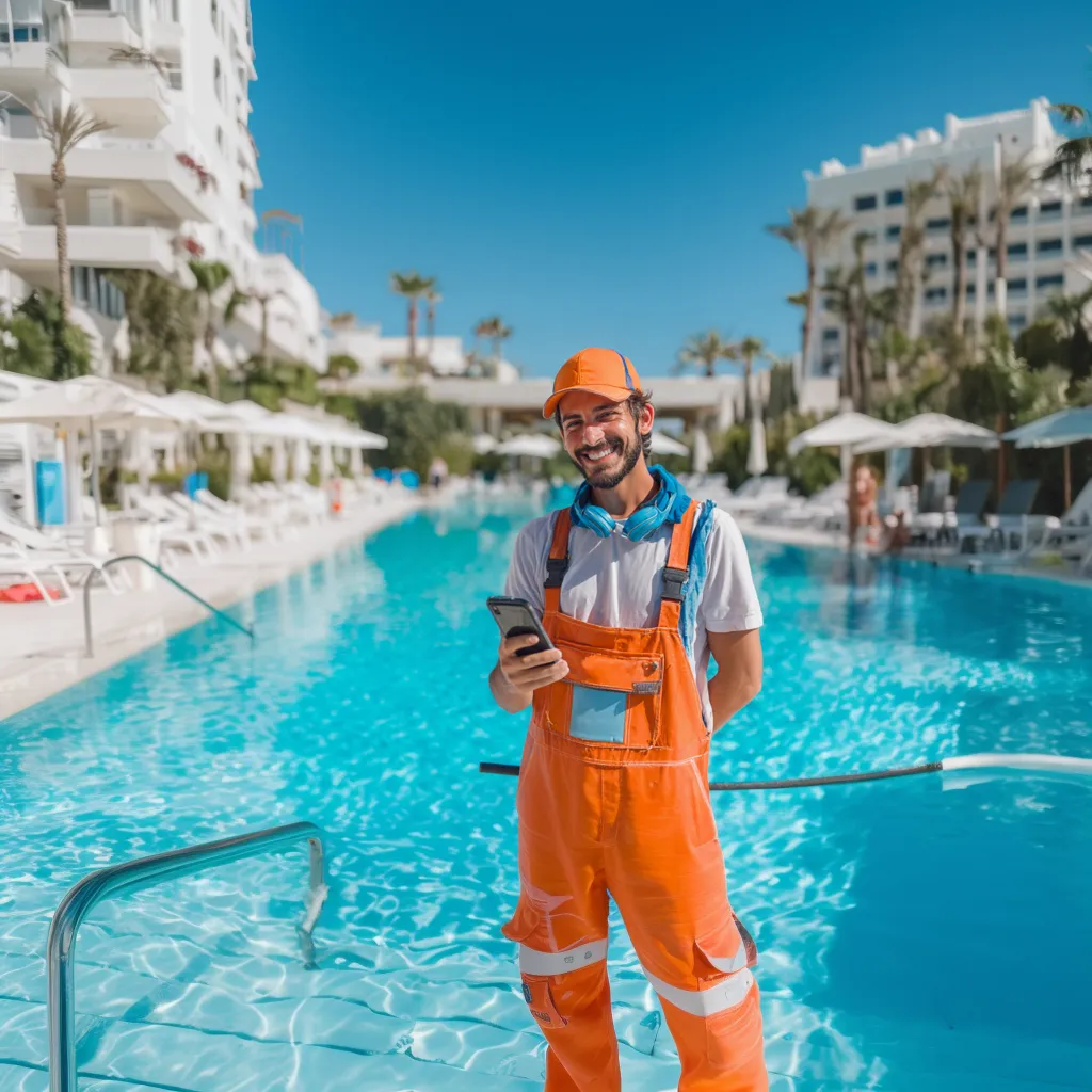 Cleaner sending photo proof in a cleaning schedule app