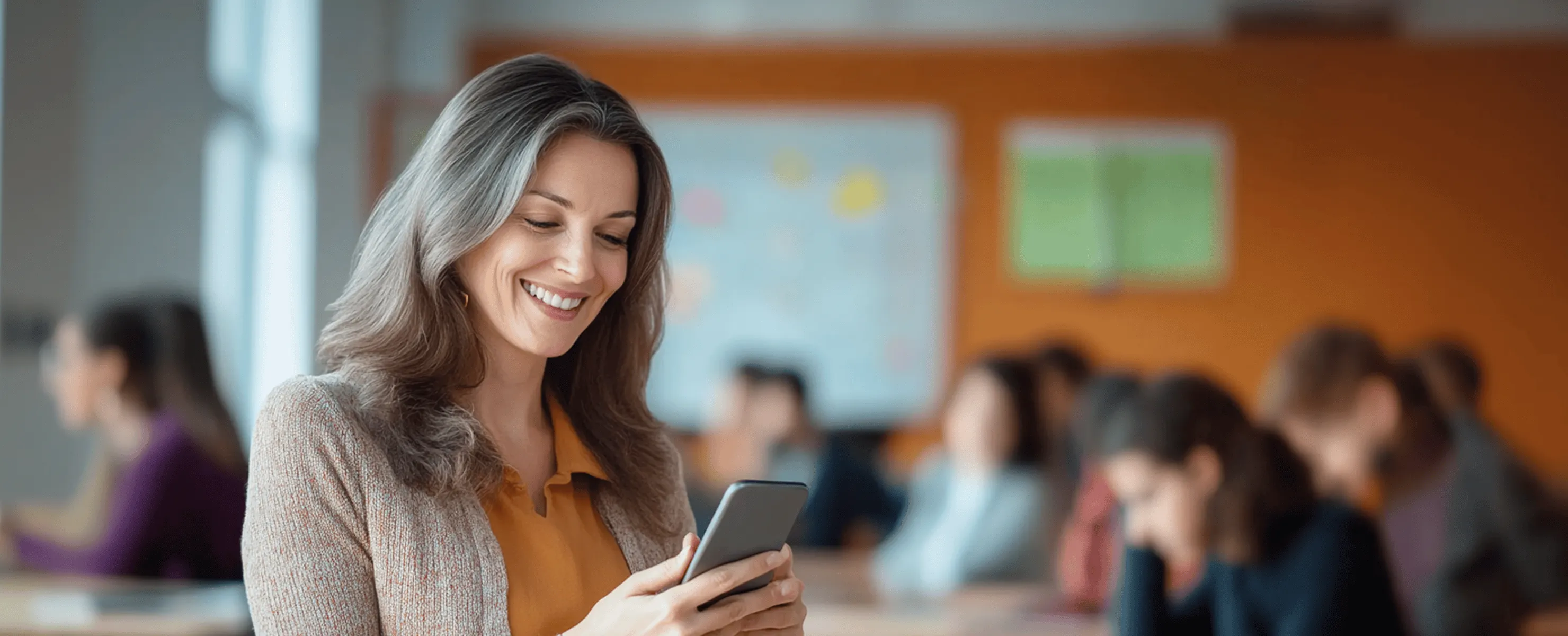 Life coach reviewing client task completions in an app for coaches